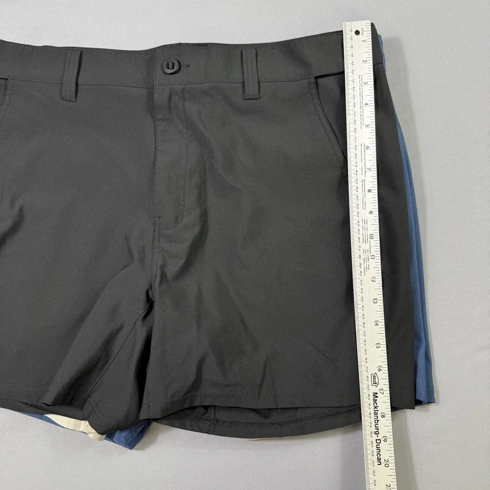 Lot Of‎ 4 Huk Pursuit Fishing Shorts Mens XXL Black/Navy/Beige 6